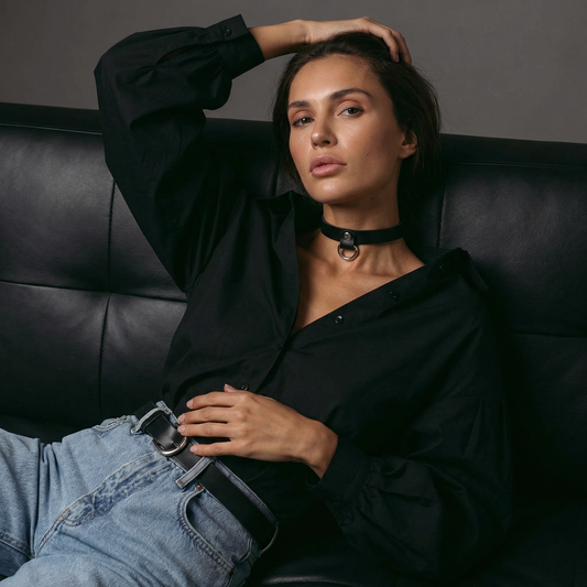 How to Wear a Leather Choker and Make It Look Effortless