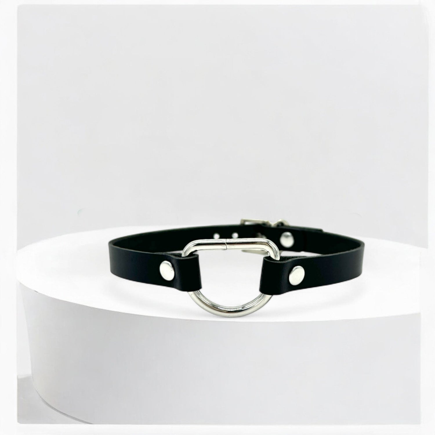 D-Ring Leather Chokers